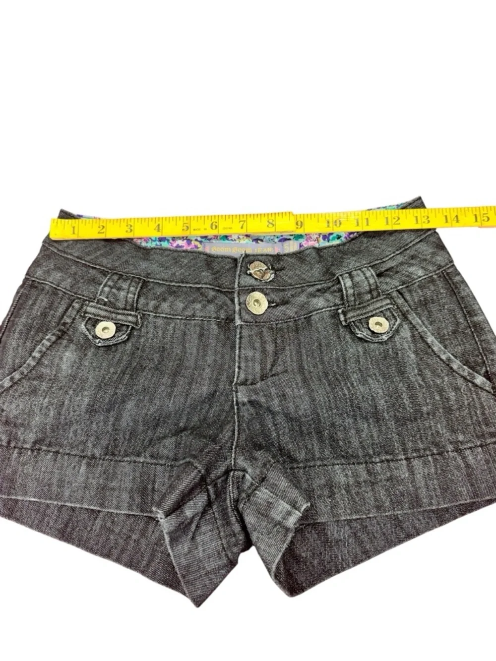 Women’s black Denim-Style Shorts